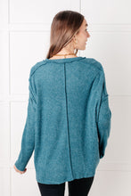 Load image into Gallery viewer, Simply Basic Ribbed Hacci Sweater in Teal
