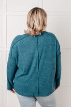 Load image into Gallery viewer, Simply Basic Ribbed Hacci Sweater in Teal
