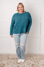 Load image into Gallery viewer, Simply Basic Ribbed Hacci Sweater in Teal
