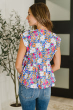 Load image into Gallery viewer, PREORDER: Sleeveless Bow Blouse in Pink and Orange Floral
