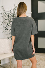 Load image into Gallery viewer, So Thoughtful That Way Textured T-Shirt Dress
