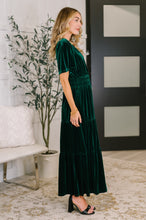 Load image into Gallery viewer, Softest Touch Velvet Tiered Dress

