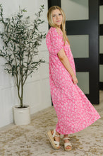 Load image into Gallery viewer, Softly Spoken Textured V-Neck Dress in Hot Pink
