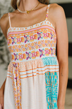 Load image into Gallery viewer, PREORDER: Spaghetti Strap Boho Print Dress
