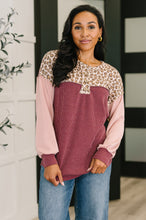 Load image into Gallery viewer, Spotted &amp; Blocked Color Block Henley Top
