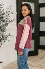 Load image into Gallery viewer, Spotted &amp; Blocked Color Block Henley Top
