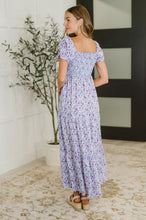 Load image into Gallery viewer, PREORDER: Square Neck Dress in Purple Floral
