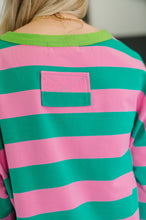 Load image into Gallery viewer, Stars On Stripes Patchwork Striped Sweatshirt
