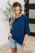 Load image into Gallery viewer, Stay On Top Relaxed Tee in Light Navy
