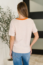 Load image into Gallery viewer, Sunbeam Shuffle Banded Round Neck Top in Orange
