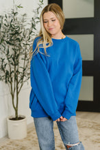 Load image into Gallery viewer, Sunday Snug Relaxed Pullover in Ocean Blue
