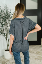Load image into Gallery viewer, Sunday&#39;s Bestie Mineral Wash Top in Ash Black
