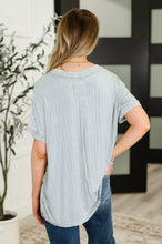 Load image into Gallery viewer, Sunday&#39;s Bestie Mineral Wash Top in Light Grey
