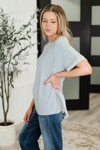 Load image into Gallery viewer, Sunday&#39;s Bestie Mineral Wash Top in Light Grey

