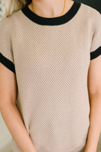 Load image into Gallery viewer, Sure Seems Sweet Contrast Trim Sleeveless Sweater
