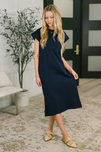 Load image into Gallery viewer, Sweet Like That Casual Dress in Navy

