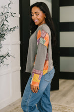 Load image into Gallery viewer, Sweet as Pie Color Block Relaxed Long Sleeve
