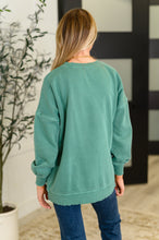 Load image into Gallery viewer, Talk Cozy to Me Stepped Hem Pullover in Dark Green
