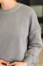 Load image into Gallery viewer, Talk Cozy to Me Stepped Hem Pullover in  Sleet
