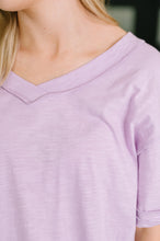 Load image into Gallery viewer, Thanks To You Relaxed Tee in Lilac
