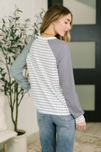 Load image into Gallery viewer, That's What I Like Raglan Patchwork Long Sleeve Top
