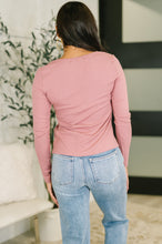 Load image into Gallery viewer, The Girls are Back in Town Long Sleeve Top in Rose
