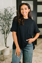 Load image into Gallery viewer, The Layback Relaxed Basic Tee in Black
