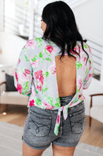 Load image into Gallery viewer, Thinking On It Open Back Floral Top
