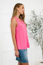 Load image into Gallery viewer, Thread Lightly Ribbed Knit Tank in Strawberry Pink
