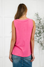 Load image into Gallery viewer, Thread Lightly Ribbed Knit Tank in Strawberry Pink
