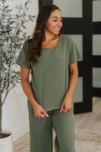 Load image into Gallery viewer, Thyme Boxy Tee in Dusty Pine
