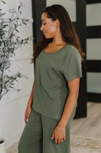 Load image into Gallery viewer, Thyme Boxy Tee in Dusty Pine
