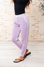 Load image into Gallery viewer, Tommy Two Tone Waffle Joggers Purple
