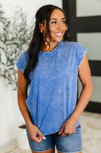 Load image into Gallery viewer, Top That Mineral Wash Tee in Classic Blue
