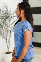 Load image into Gallery viewer, Top That Mineral Wash Tee in Classic Blue
