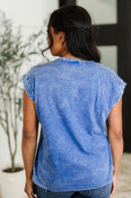 Load image into Gallery viewer, Top That Mineral Wash Tee in Classic Blue
