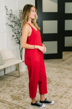 Load image into Gallery viewer, Totally Me Spaghetti Strap Jumpsuit Ruby
