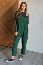 Load image into Gallery viewer, Totally Me Spaghetti Strap Jumpsuit in Dark Green
