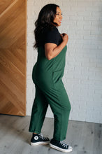 Load image into Gallery viewer, Totally Me Spaghetti Strap Jumpsuit in Dark Green
