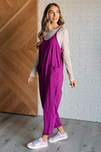 Load image into Gallery viewer, Totally Me Spaghetti Strap Jumpsuit in Light Plum
