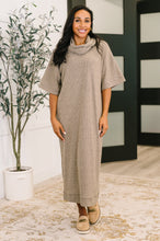 Load image into Gallery viewer, Travel Envy Ribbed Knit Dress in Light Coco

