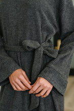 Load image into Gallery viewer, Travel Plush Knit Dress in Charcoal
