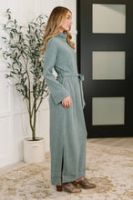 Load image into Gallery viewer, Travel Plush Knit Dress in Soft Teal
