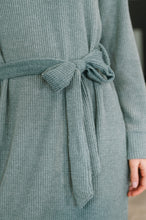 Load image into Gallery viewer, Travel Plush Knit Dress in Soft Teal
