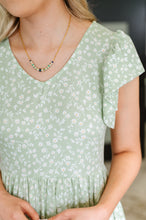 Load image into Gallery viewer, Twirl Me Softly Flutter Sleeve Dress in Sage
