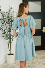 Load image into Gallery viewer, Twirlin’ Dirty Cable Ribbed Knit Dress in Sage Green
