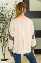 Load image into Gallery viewer, Two-Tone Take Drop Shoulder Top
