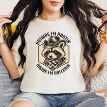 Load image into Gallery viewer, Outside I&#39;m Hootin&#39; Inside I&#39;m Hollerin&#39; Graphic Tee
