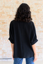 Load image into Gallery viewer, Up For Anything V-Neck Blouse in Black
