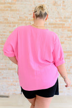 Load image into Gallery viewer, Up For Anything V-Neck Blouse in Pink
